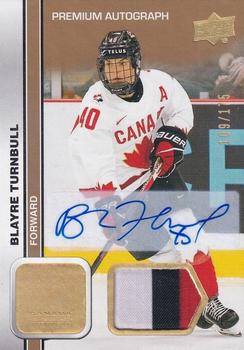 2023 Upper Deck Team Canada Juniors - Base Autograph Patch #60 Blayre Turnbull Front