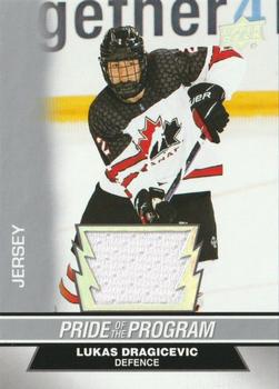 2023 Upper Deck Team Canada Juniors - Base Jersey #96 Lukas Dragicevic Front
