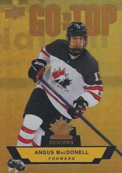 2023 Upper Deck Team Canada Juniors - Go To The Top #GT-12 Angus MacDonell Front