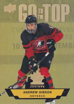 2023 Upper Deck Team Canada Juniors - Go To The Top #GT-19 Andrew Gibson Front