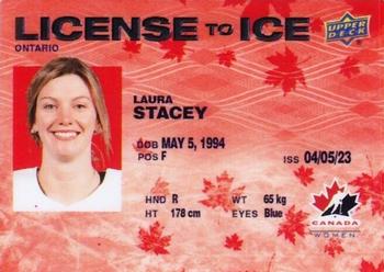 2023 Upper Deck Team Canada Juniors - License to Ice - Red #LI-18 Laura Stacey Front