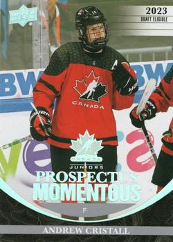 2023 Upper Deck Team Canada Juniors - Prospectus Momentous #PM-11 Andrew Cristall Front