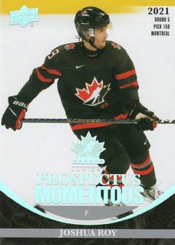 2023 Upper Deck Team Canada Juniors - Prospectus Momentous #PM-26 Joshua Roy Front