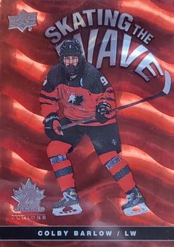 2023 Upper Deck Team Canada Juniors - Skating the Wave #SW-13 Colby Barlow Front