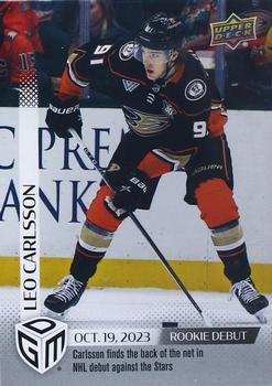 2023-24 Upper Deck Game Dated Moments #7 Leo Carlsson Front