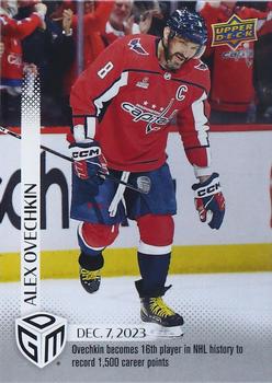 2023-24 Upper Deck Game Dated Moments #30 Alex Ovechkin Front