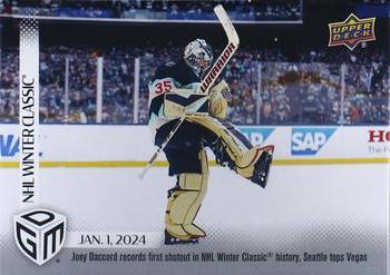 2023-24 Upper Deck Game Dated Moments #43 Joey Daccord Front
