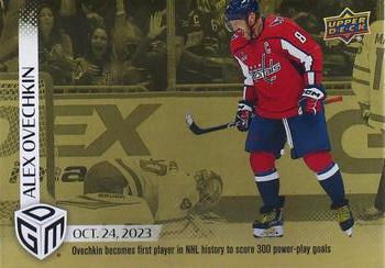 2023-24 Upper Deck Game Dated Moments - Gold #10 Alexander Ovechkin Front