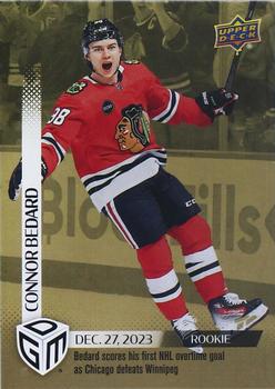 2023-24 Upper Deck Game Dated Moments - Gold #40 Connor Bedard Front