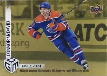 2023-24 Upper Deck Game Dated Moments - Gold #44 Connor McDavid Front