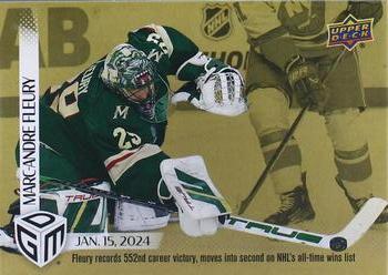 2023-24 Upper Deck Game Dated Moments - Gold #48 Marc-Andre Fleury Front