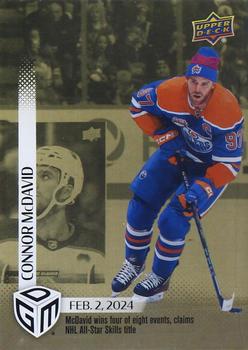 2023-24 Upper Deck Game Dated Moments - Gold #54 Connor McDavid Front