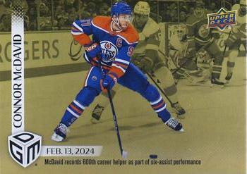 2023-24 Upper Deck Game Dated Moments - Gold #60 Connor McDavid Front