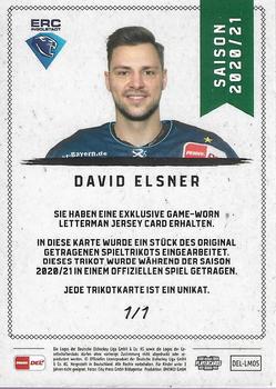 2020-21 Playercards (DEL) - Letterman #DEL-LM05 David Elsner Back