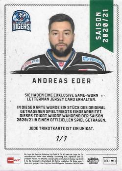 2020-21 Playercards (DEL) - Letterman #DEL-LM13 Andreas Eder Back