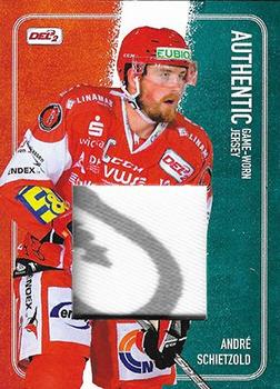 2018-19 Playercards (DEL2) - Jersey Cards #JC12 Andre Schietzold Front