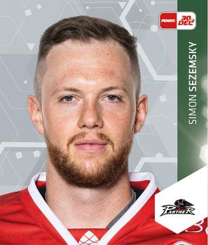 2023-24 Playercards Stickers (DEL) #011 Simon Sezemsky Front