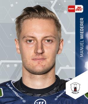 2023-24 Playercards Stickers (DEL) #040 Manuel Wiederer Front