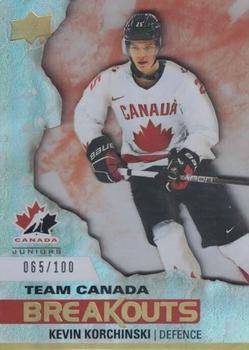 2023 Upper Deck Team Canada Juniors - Team Canada Breakouts #TCB-5 Kevin Korchinski Front