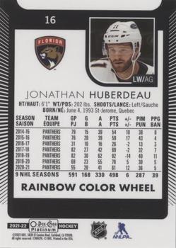 2021-22 O-Pee-Chee Platinum - Rainbow Color Wheel #16 Jonathan Huberdeau Back