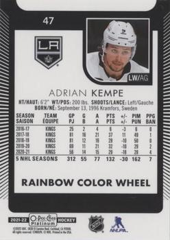 2021-22 O-Pee-Chee Platinum - Rainbow Color Wheel #47 Adrian Kempe Back