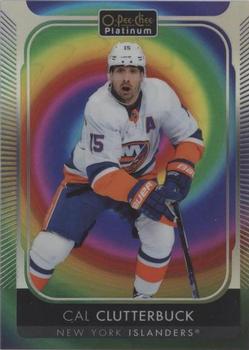 2021-22 O-Pee-Chee Platinum - Rainbow Color Wheel #95 Cal Clutterbuck Front