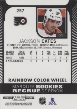 2021-22 O-Pee-Chee Platinum - Rainbow Color Wheel #257 Jackson Cates Back