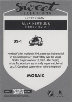 2021-22 O-Pee-Chee Platinum - Sweet Selections Mosaic #SS-1 Alex Newhook Back