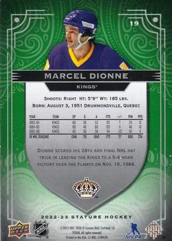2022-23 Upper Deck Stature - Green #19 Marcel Dionne Back
