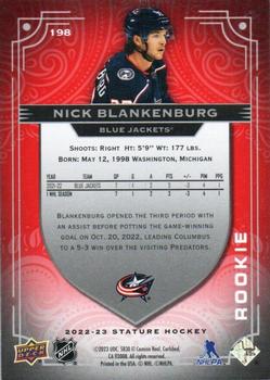 2022-23 Upper Deck Stature - Red #198 Nick Blankenburg Back