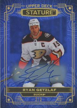 2022-23 Upper Deck Stature - Autographs Photo Variant Blue #24 Ryan Getzlaf Front