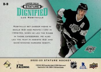 2022-23 Upper Deck Stature - Dignified Green #D-9 Luc Robitaille Back