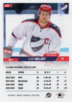 2023-24 Cardset Finland #004 Ilari Melart Back