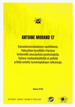 2023-24 Cardset Finland - Stars #Stars 11 Antoine Morand Back