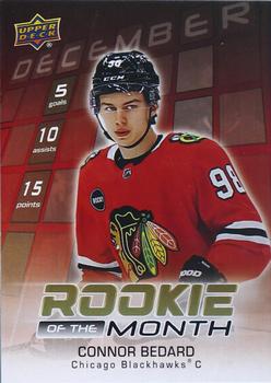 2023-24 Upper Deck Game Dated Moments - Rookie of the Month Achievements #R-3 Connor Bedard Front