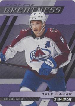 2022-23 Upper Deck Synergy - Cast for Greatness Purple #CG-8 Cale Makar Front