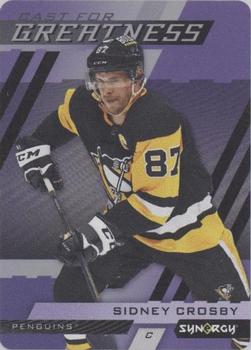 2022-23 Upper Deck Synergy - Cast for Greatness Purple #CG-9 Sidney Crosby Front