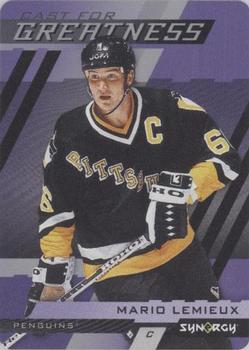 2022-23 Upper Deck Synergy - Cast for Greatness Purple #CG-14 Mario Lemieux Front