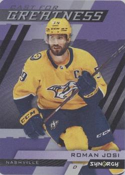 2022-23 Upper Deck Synergy - Cast for Greatness Purple #CG-18 Roman Josi Front