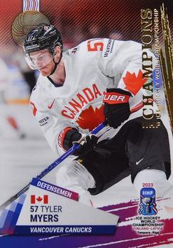 2023 BY Cards IIHF World Championship #8 Tyler Myers Front