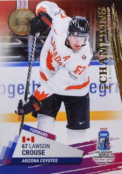 2023 BY Cards IIHF World Championship #19 Lawson Crouse Front
