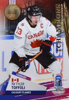 2023 BY Cards IIHF World Championship #20 Tyler Toffoli Front