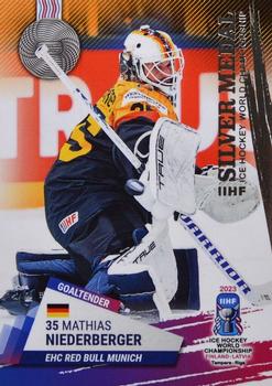 2023 BY Cards IIHF World Championship #26 Mathias Niederberger Front