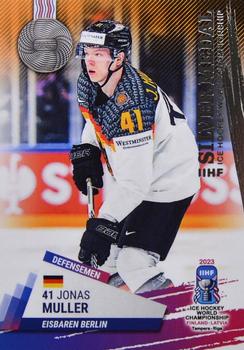 2023 BY Cards IIHF World Championship #32 Jonas Muller Front