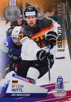2023 BY Cards IIHF World Championship #34 Leon Huttl Front