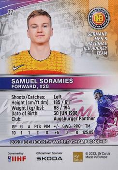2023 BY Cards IIHF World Championship #37 Samuel Soramies Back
