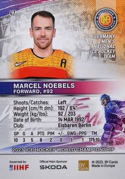 2023 BY Cards IIHF World Championship #47 Marcel Noebels Back