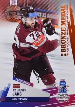 2023 BY Cards IIHF World Championship #59 Janis Jaks Front