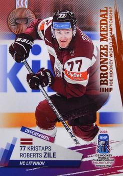 2023 BY Cards IIHF World Championship #60 Kristaps Zile Front