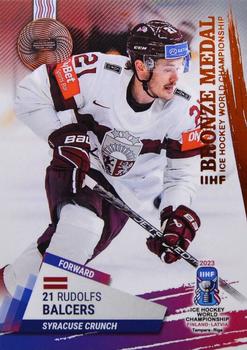 2023 BY Cards IIHF World Championship #67 Rudolfs Balcers Front